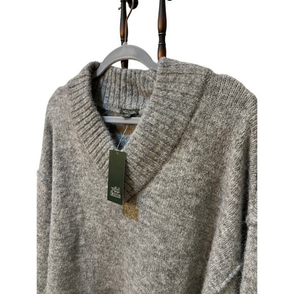 Wild Fable Women’s Gray Sweater Size Large Wool Blend Logan Look NWT Cozy Warm - Picture 5 of 10